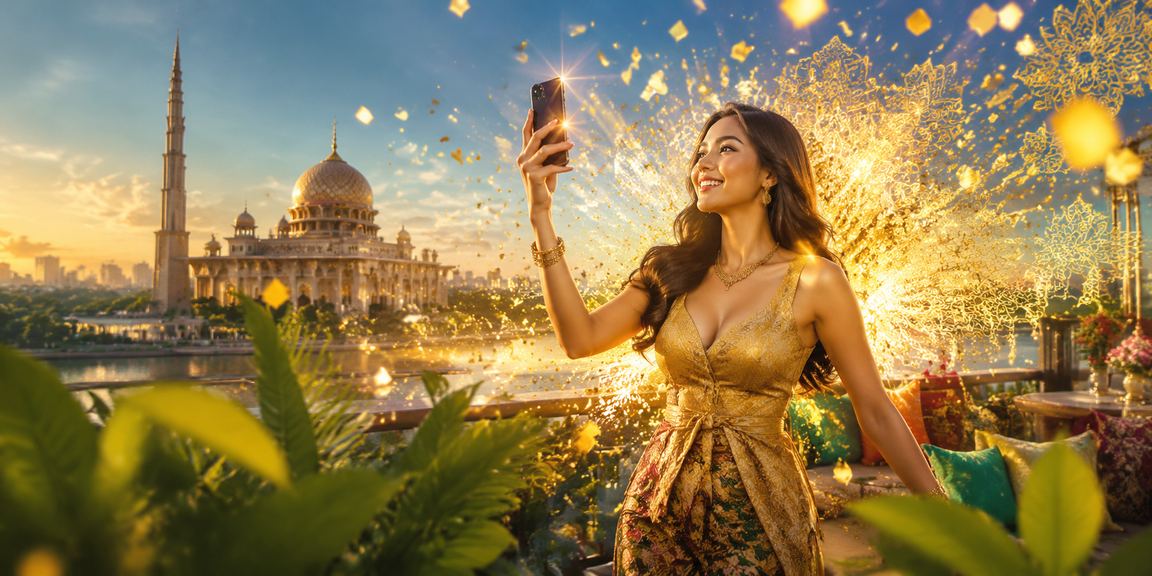 Pemain kasino Malaysia menikmati permainan Blackjack di Putrajaya melalui telefon pintar
